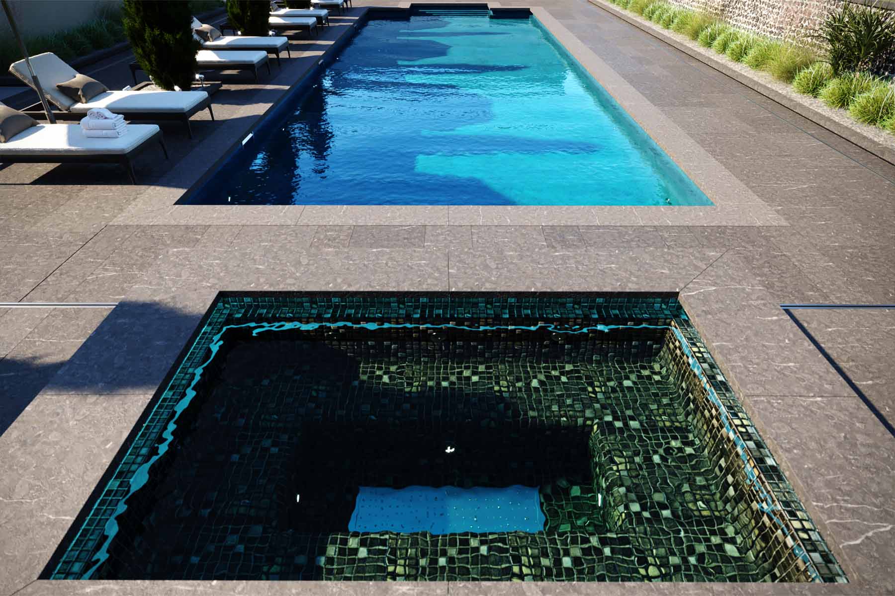 Private Residence - Outdoor Pool & Spa | Aqua Platinum Projects